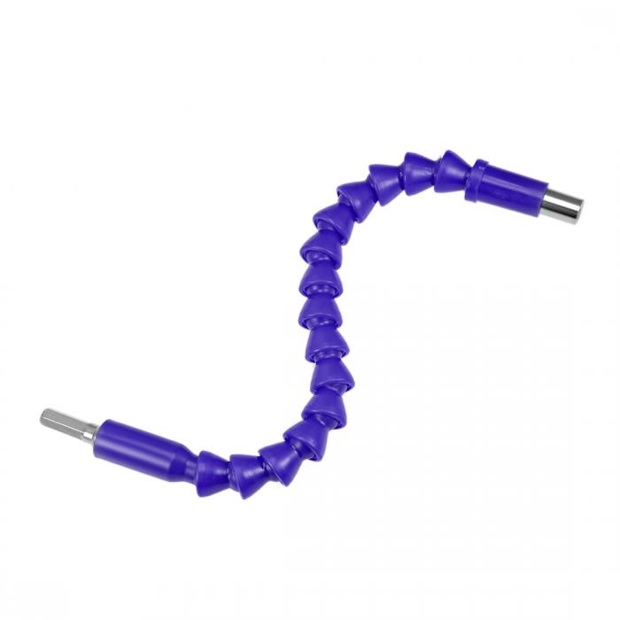 uxcell 柔軟 延長ドライバー ビットホルダー磁気 六角軸ねじドリル 接続チップフレックスシャフト 11.8..