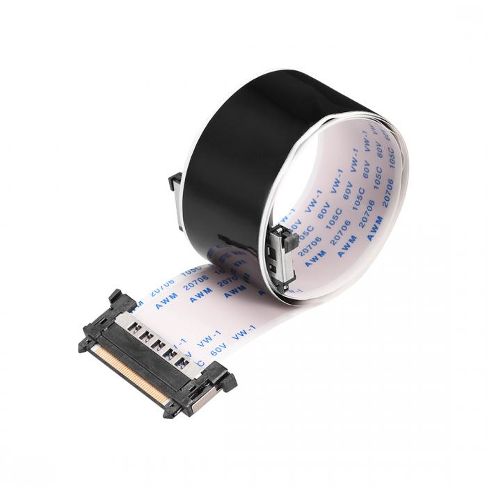 uxcell フレキシブルフラットケーブル フレキシブルリボンケーブル ブルー シルバーグレー PE 41ピン 0.5mmピッチ 500mm FPC FFC 液晶テレビカーオーディオ用 DVDプレーヤー用 ノートパソコン用(Aタイプ)