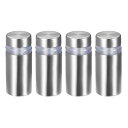 uxcell スタンドオフ ネジ 壁マウント 表示板ホルダー アクリルグラスネイル サイズ12x28 mm 4個入