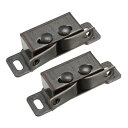 uxcell ダブルボールキャッチ ボールローラーラッチ 銅のトーン 47 x 16 x 14mm 2枚入り(3)