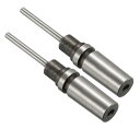 uxcell 中空紙ドリル シルバー 3.0mm テーパーシャンク 穴掘りドリルビットセット 2個入り