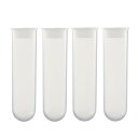 uxcell 10個50mlプラスチック遠心分離管、スナップキャップ付き、ポリプロピレン段階的マイクロ遠心分離管、丸底、透明、ビーズ用ストレージコンテナサンプルラボ