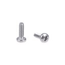 uxcell M1.6x5mm Machine Screws Pan Phillips Cross Head Screw 304 Stainless Steel Fasteners Bolts 100Pcs(4)