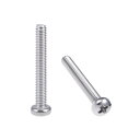 uxcell 機械ねじ ボルト M3x22mm シルバーグレー なべ小ねじ 304ステンレス鋼 30個入り(4)