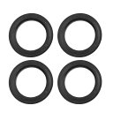 uxcell ハブリング 73.1mm/56.6mm ホイールハブリング ハブセントリックリング ハブ中心リング 高速走行 ホイールのセンター ホイールスペーサー リングスペーサー ホイールリング 汎用 プラスチック ブラック 4個
