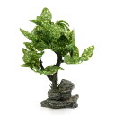 uxcell 水族館の植物 水槽装飾 水草 プラスチック製 グリーン ミドルサイズ 水族館の風景の飾り