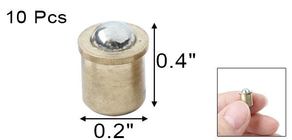 uxcell ドアボールキャッチ 黄銅 家具 引き出し カップボード キャビネット クローゼット ドアボールキャッチ 3.0mm 直径 10個入り