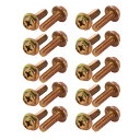 uxcell フランジボルト 六角ボルト 4.8等級ボルト M6x20mm 20個入り(4)