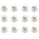 uxcell T3 LEDバルブ 計器灯 12V 1206-SMD グリーン ダッシュボードパネル 電球 12個入り(2)
