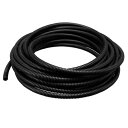 uxcell コルゲートチューブ 配線整理 外径10mm 電気配線用 ブラック 10M