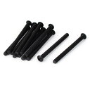 uxcell 六角穴付きネジ M6x70mm 10.9合金鋼 ボタンヘッド 機械ボルト 12個入り(4)