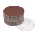 uxcell サンディングディスク 紙やすり サンドペーパー 外径100mm 320グリット 50枚入