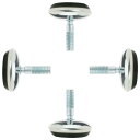 uxcell レベリングフット M6 x 13 x 30mm レベリング フィート 調節可能 レベラー 家具チェアレッグ用 4個入り