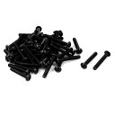 uxcell 六角穴付きネジ M3x20mm 10.9合金鋼 ボタンヘッド 機械ボルト 50個入り