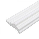 uxcell ミニホットグルースティック 溶融グルースティック ホットメルト接着剤スティック 300x11mm ホワイト 12個入