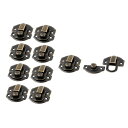 uxcell ボックスラッチ ツールボックス ボックス 金属製 バックル ラッチ キャッチ トグル 南京錠 ブロンズトーン 29mm x 27mm 10個入り