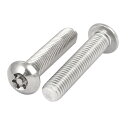 uxcell ボタンヘッドトルクスねじ パンヘッドソケットキャップスタイル 304ステンレス鋼 M10x50mm 2個入り