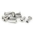 uxcell バーレルナット 金属六角 六角ソケットヘッド 家具継手 M8x22 mm 10個