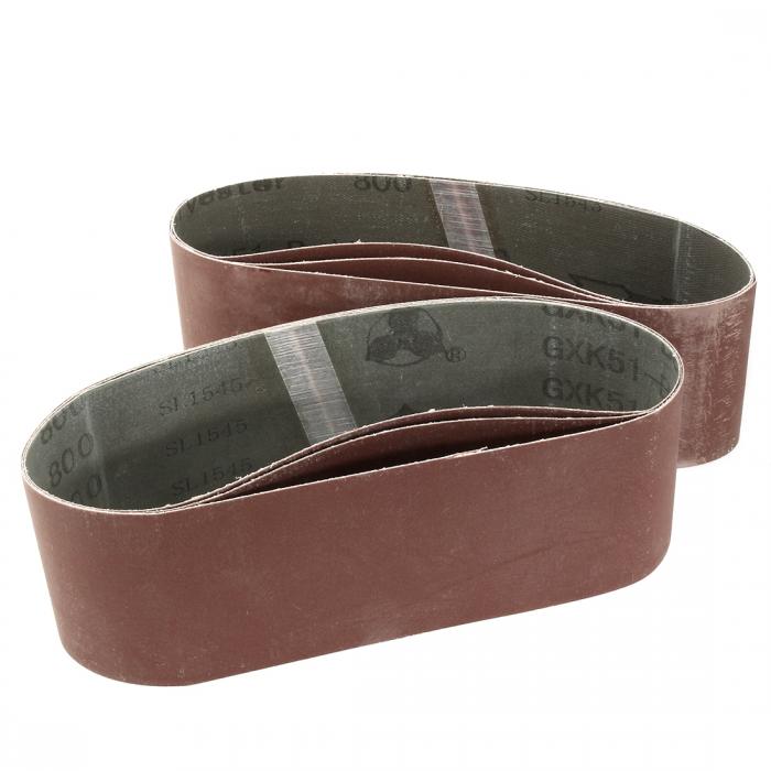 uxcell サンディングベルト サンディング砥粒 サンドペーパー 76×533.0mm 800グリット 6個入り