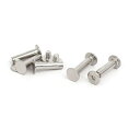 uxcell ネジポスト ベルトバックル バインディングボルト レザーファスナー 適用穴径5 mm メスM5x18 mm 5セット