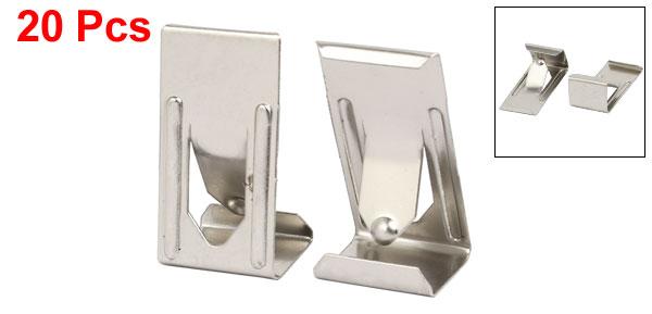 uxcell スプリングターンクリップ 金属吊り ハンギングツール 26mmx14mm シルバートーン 20個入り uxcelljapan-10120915 uxcell japan サンプル画像2