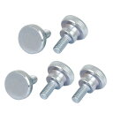 uxcell ローレットつまみネジ M5x10mm 炭素鋼 ラウンド ローレットのヘッド 5個入り