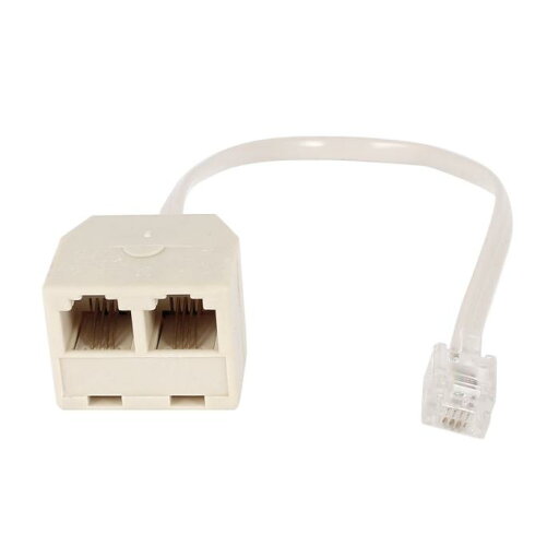 uxcell 電話アダプタ ライトグレイ 4ピンRJ11デュアルソケット-4ピンRJ11プラグ uxcell 電話アダプタ ライトグレイ 4ピンRJ11デュアルソケット-4ピンRJ11プラグ
