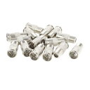 uxcell TV コネクタ Fタイプ メスーオス 2.5 x 1.2cm 9mm プラグコネクタ TV RF同軸アダプタ 15個入り(2)