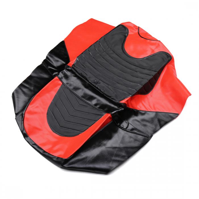 uxcell シート カバー バイク レイン 保護用 ブラック レッド 防水用 オートバイ用