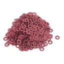 uxcell 座金 ワッシャー ロッキングリング ファイバーフラット絶縁 2.5mmx5.5mmx0.5mm 500個