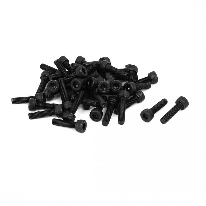 uxcell 六角穴付きボルト 六角ソケットヘッドキャップネジ 機械ネジボルト 合金鋼 12.9グレード M3 x 12mm 40個