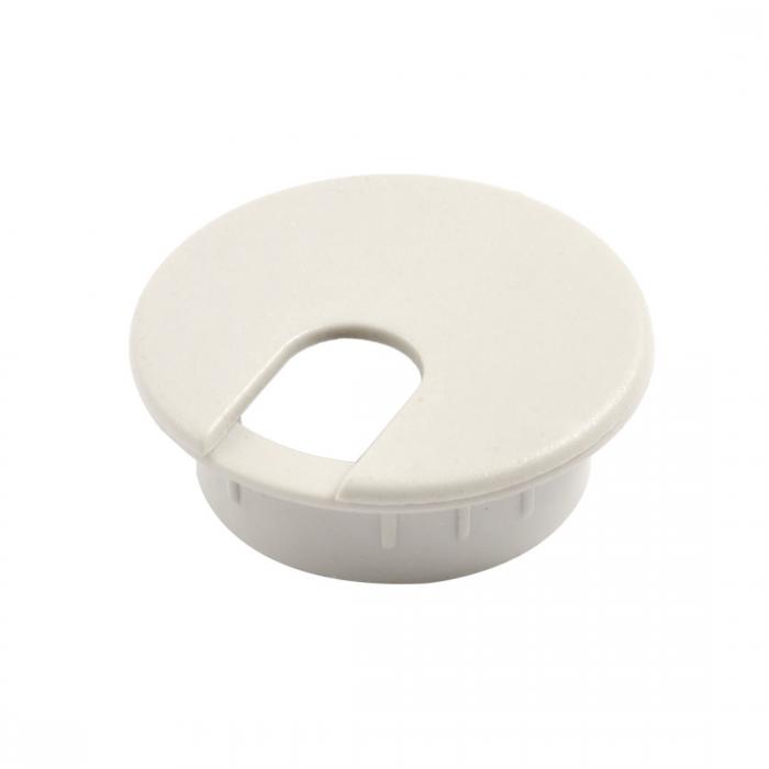 uxcell コンピューターデスクケーブルコード ホールカバー グレー 34mm 4個入り