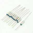 uxcell 温度ヒューズ 250V10A 4×13 mm(深さ*長さ) 100、A°C アルミ、ヒューズ、金属リード