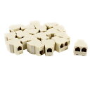 uxcell RJ11 F-2F 電話 コネクタ プラスチック 6P4C 1-2 メス プラグ ライン スプリッタ 20 個