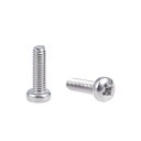 uxcell 機械ねじ ボルト M3x10mm シルバーグレー なべ小ねじ 304ステンレス鋼 30個入り