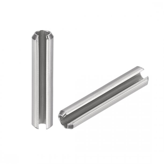 uxcell スプリットスプリングロールダボピン?304ステンレス鋼?無地仕上げ?20個 M4 x 35mm