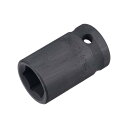 uxcell 15mm 6ポイントインパクトソケット 12.5mmドライブ CR-Vスチール 全長39mm メトリックサイズ