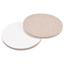 uxcell フェルト家具パッド 75 mm直径 自己粘着 ノンスリップ アンチスクラッチ ラウンドフェルトパッド キャビネットクローゼットフィートフロアプロテ...