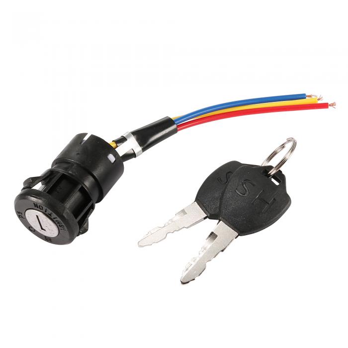 uxcell 2キーワット電動自転車自転車3線式オン・オフイグニッションスイッチロック