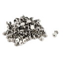 uxcell ネジポスト ベルトバックル バインディングボルト レザーファスナー 適用穴径5 mm メスM5x8 mm 50セット