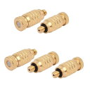 uxcell 噴霧ノズル 散水 ミストノズル 霧ノズル ゴールド 流速10-30ml/分 オリフィス直径0.1mm 5個入り(4)