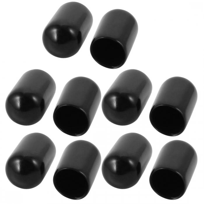 uxcell エンドキャップ 保護キャップ ネジカバー 内径7mm PVC製 10個入
