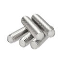 uxcell フルスレッドロッド 304ステンレス鋼 右ねじ 5個 M8 x 30 mm(4)
