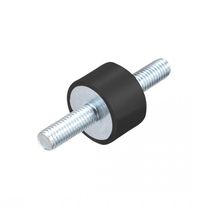 uxcell ゴム製振動マウント ゴム製 ブラック エアコンプレッサーボビンアイソレータダンパー D25 x H15..