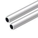 uxcell 6063アルミニウム丸管 300mm長さ 外径16mm 5-15mm内径 シームレスアルミニウムストレートチューブ 12mm ID x 16mm ...