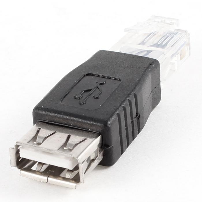 uxcell USB2.0 タイプ A メス − イーサネットRJ45アダプタ コネクタ 変換