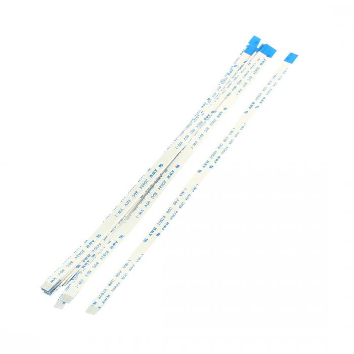 uxcell Bタイプ 柔軟フラットケーブル データケーブル Bタイプ ホワイト 10本入 10ピン