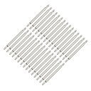 uxcell スプリングバーピン 20mm x 1.5mm x 0.8mm ダブルフリンジ 316ステンレススチール ウォッチバンドピン交換用 ウォッチラグリンクピン 30個(4)