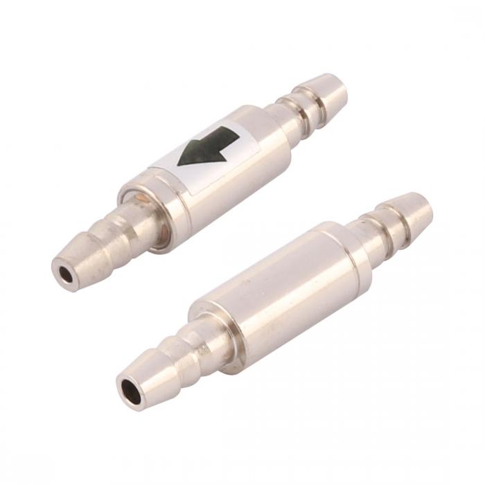 uxcell 逆流防止弁 チェックバルブ 逆流防止バルブ 金属 ウォーター メンテナンス 水族館 2個入り