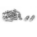 uxcell プラス 六角ヘッドねじ 六角ボルトナット ワッシャー 304ステンレススチール M5 x 20mm 10セット(4)